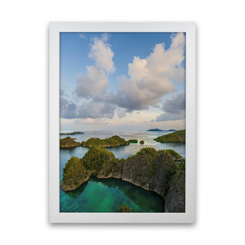 Piaynemo by Karsten Wrobel - Print on Canvas, 88cm H x 64cm W x 3cm D, White Framed