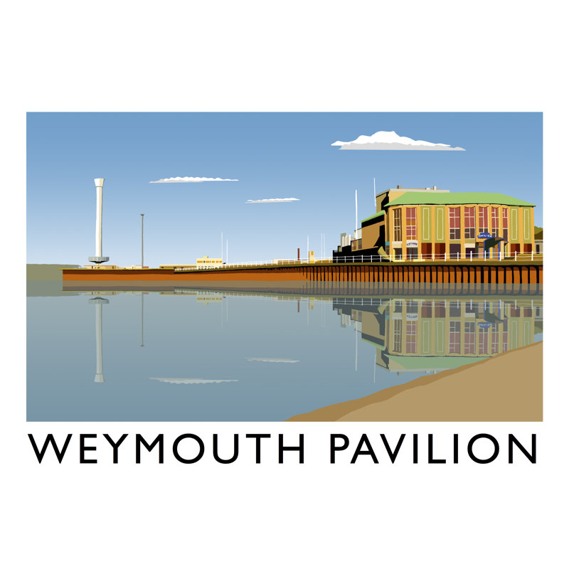 'Weymouth Pavillion' by Richard O'Neil - Print, No Frame, 30 cm H x 40 cm W x 1 cm D
