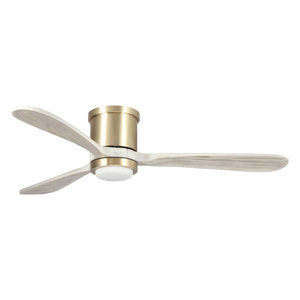 52" Ariell 3 - Blade LED Propeller Ceiling Fan with Remote Control and Light Kit Included
