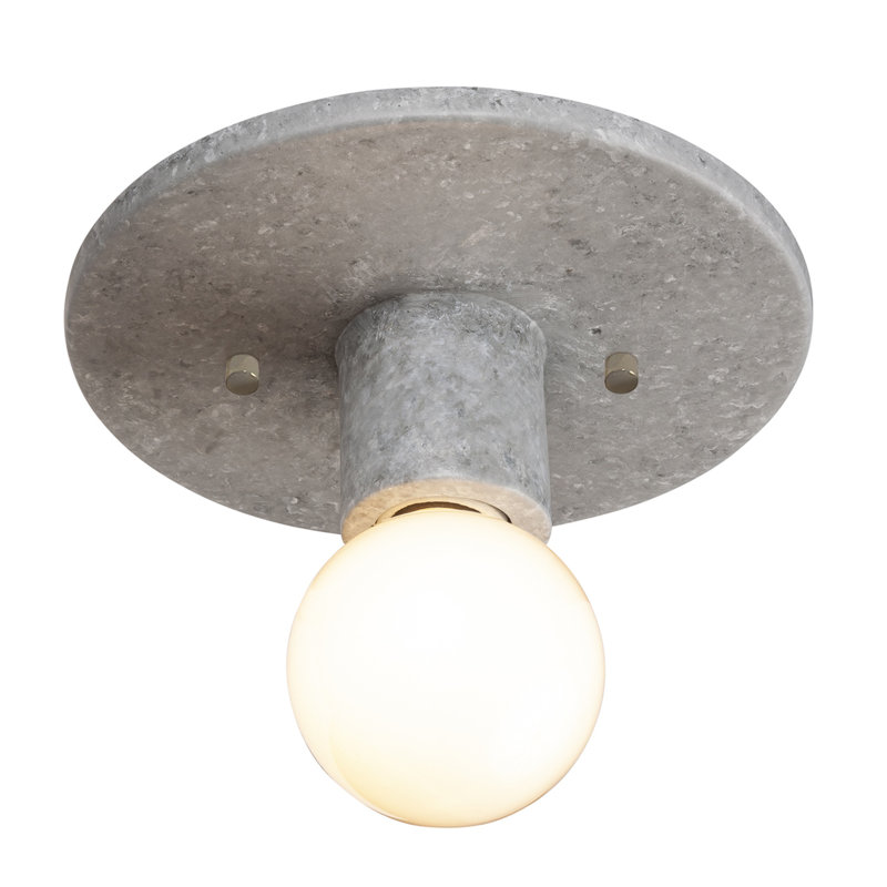 Plafonnier encastré 1 lumière 8 po, Béton