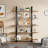Industrial 5-Tier Bookcase, Metal Frame Open Bookshelf , 71" Tall Storage Shelves For Living Room, Home Office-773402215
