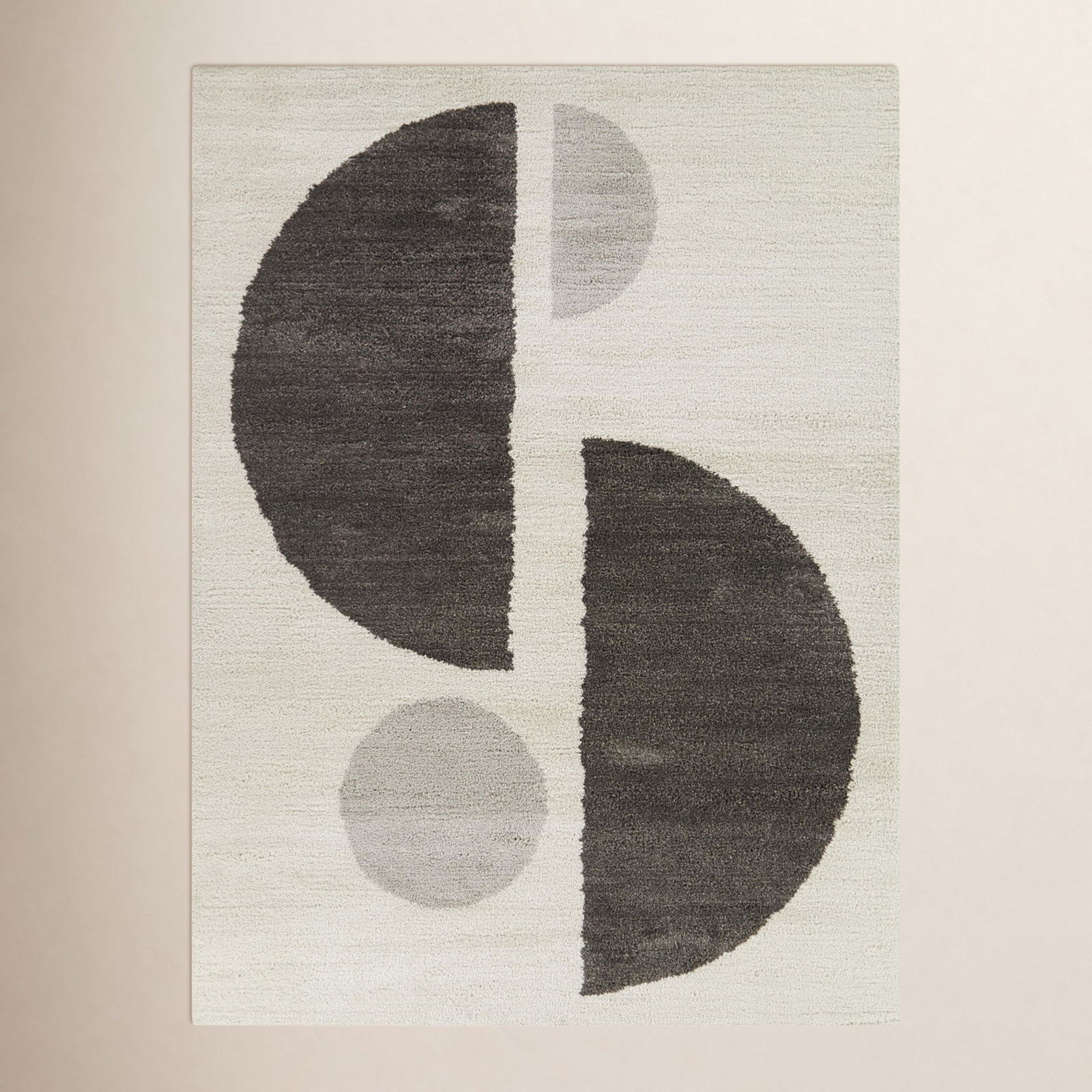 Chopra Dark Grey Rug, Rectangle 5'3" x 7'