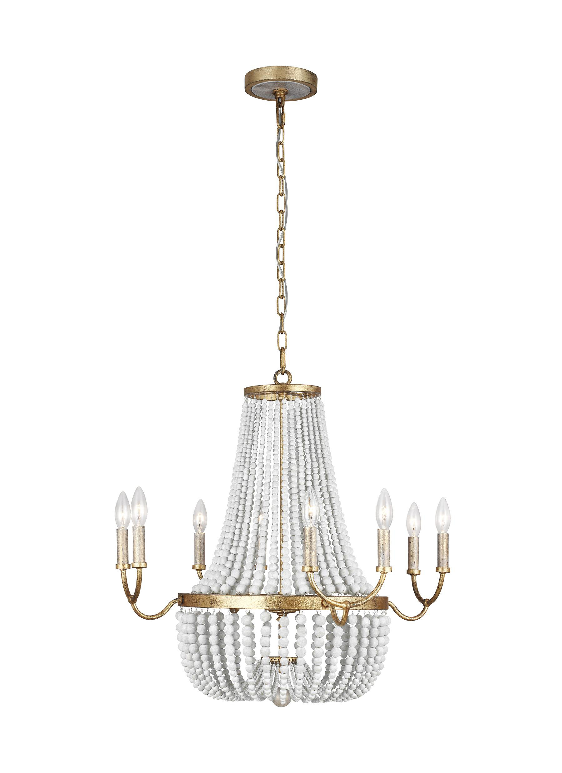 House of Hampton® Quan 8 - Light Candle Style Empire Chandelier with Bead Accents & Reviews | Wayfair
