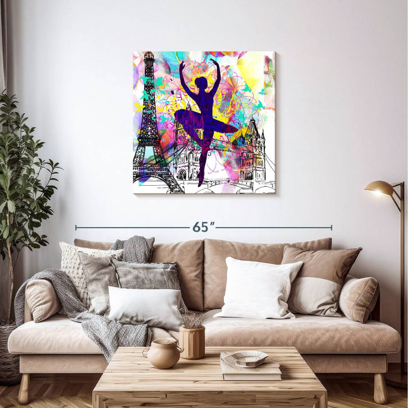 Silhouette de ballerine Enn London, H 36 po x l 36 po