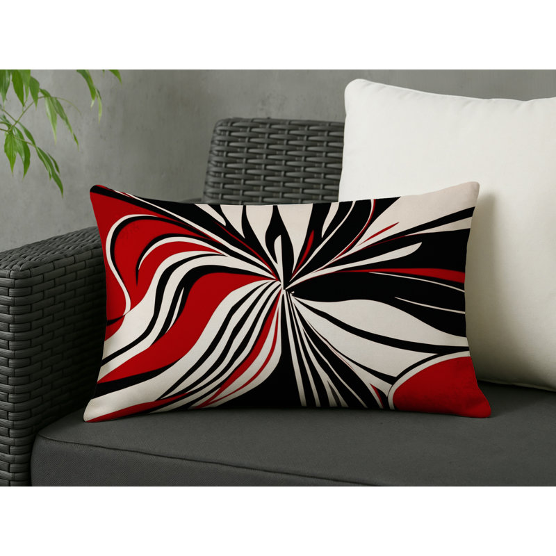 Lunar Vortex Indoor And Outdoor Throw Pillow, Rectangle 25"H x 18"W