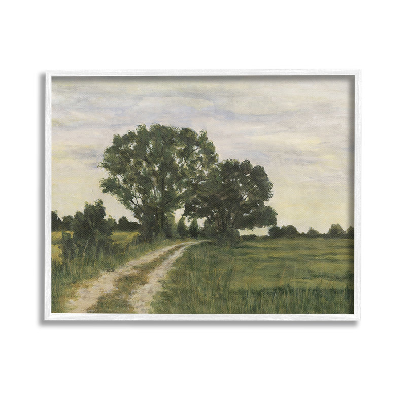 TreesonCountryRoadGicleeArtbyMichaelWillett, Estampe numérique Farmhouse, H 11 po x l 14 po
