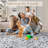 Entryway Rug, Washable Vintage Low Pile Stain-Resistant, Non-Slip Soft Thin Carpet for Kitchen, Bedroom, Bathroom (Grey)-1450123694