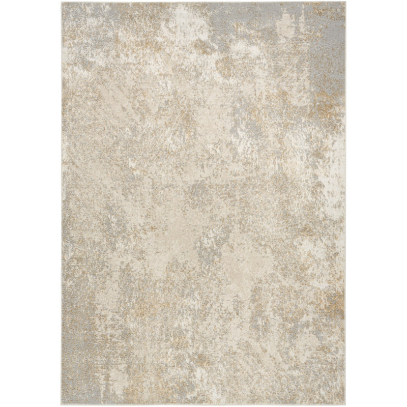 5' X 7' Gray Abstract Area Rug