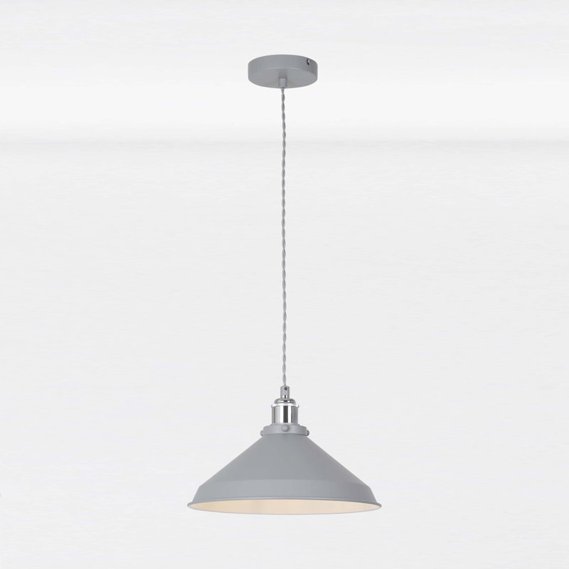 Grian 1 - Light Single Pendant, Grey, Grey