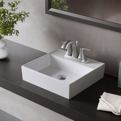 Centerset 2-handle Bathroom Faucet with Drain Assembly
