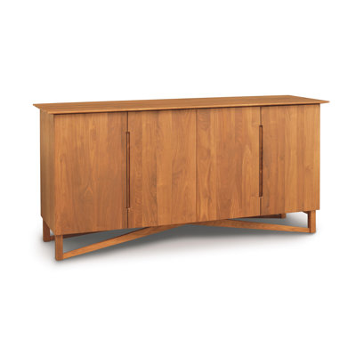 Buffet en bois de noyer massif à 4 tiroirs de 70,5 po de largeur Exeter