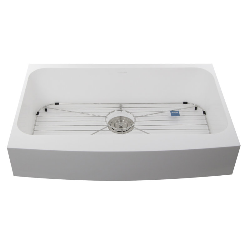 30.75'' L Single Bowl Acrylic Kitchen Sink