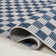 Aimee Traditional Cottage Checkerboard Navy/Cream Indoor/Outdoor Rug