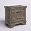 Table de chevet 2 tiroirs grise Waldenburg
