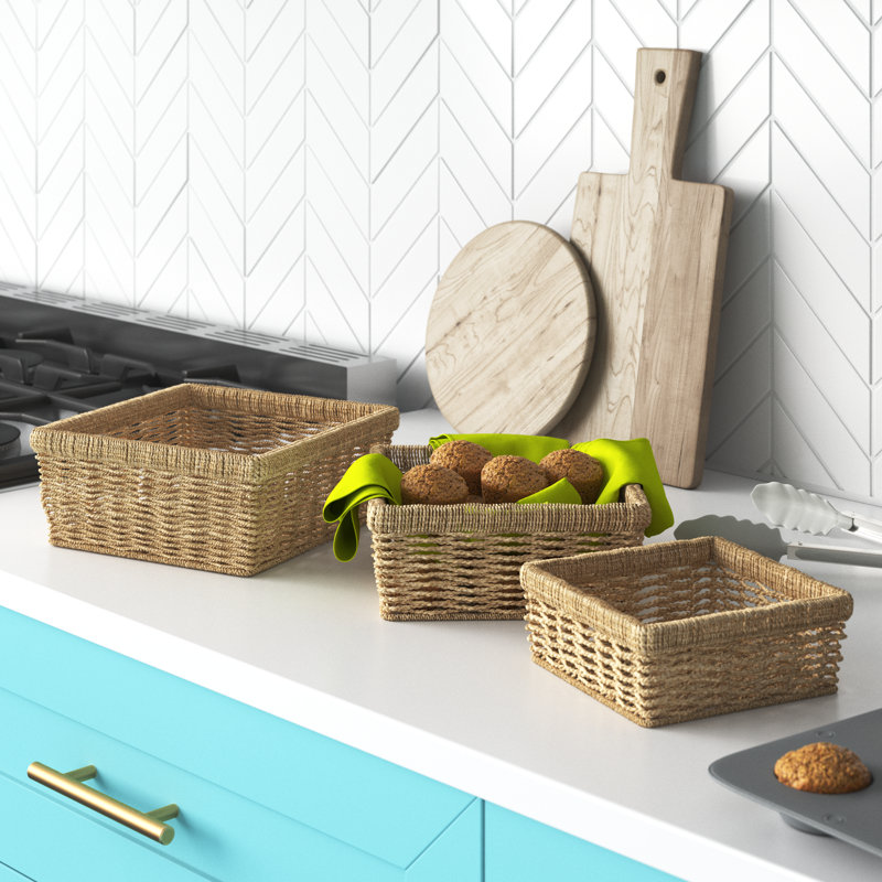 Rebrilliant Aghaboy Wicker Decorative Basket