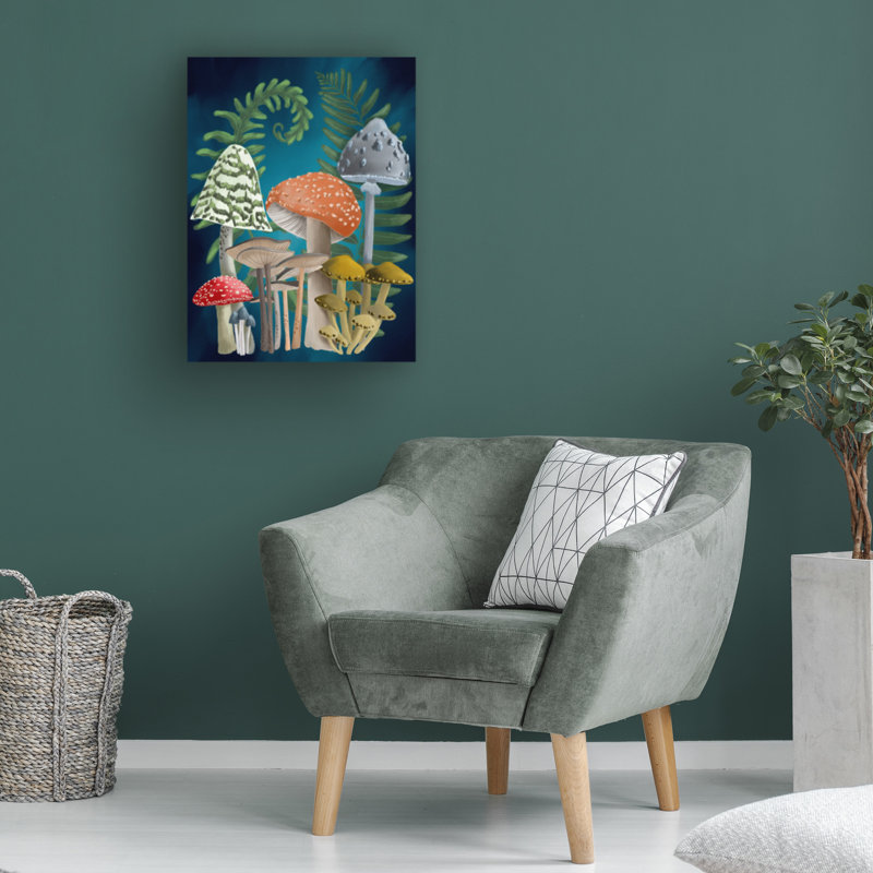 Rosalind Wheeler Regina Moore Harvest Mushroom I, art mural sur toile WAG37826, H 19 po x l 14 po