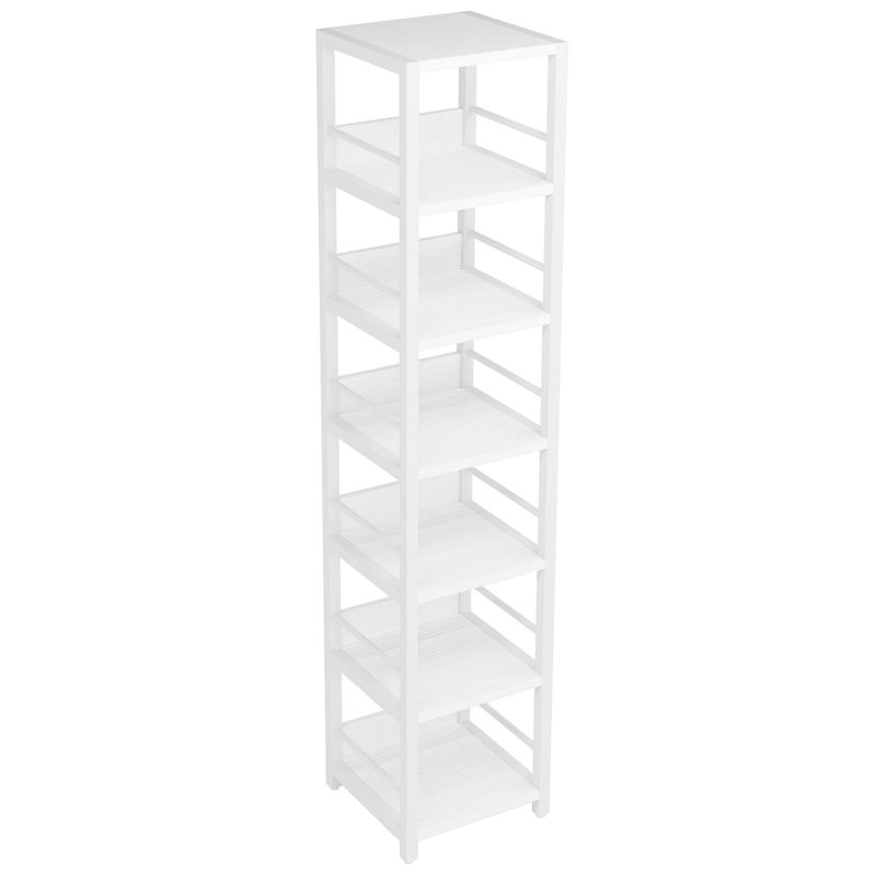 6-Tier Corner Shelf, Narrow Etagere Bookshelf Storage Rack