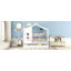 Lit en bois avec 2 tiroirs, lit pour enfant avec tablette de rangement-2028936662-2028936663