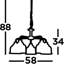 Asner 5 - Light Shaded Chandelier-204236821
