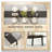 Industrial Wood Grain Steel Leg Long Dining Table-548704108