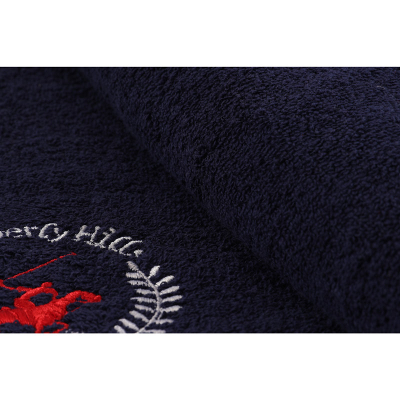2 Piece 100% Cotton Hand Towel Set, Blue