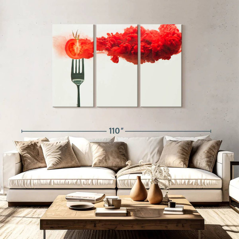 Yarlin Disintegrated Tomato, 48" H x 74" W