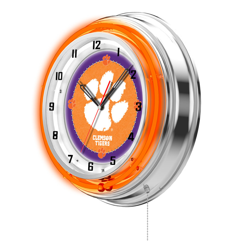 Horloge murale 19 po NCAA, Tigers de Clemson