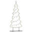 Metal Christmas Tree with Stand Black Steel-965714399
