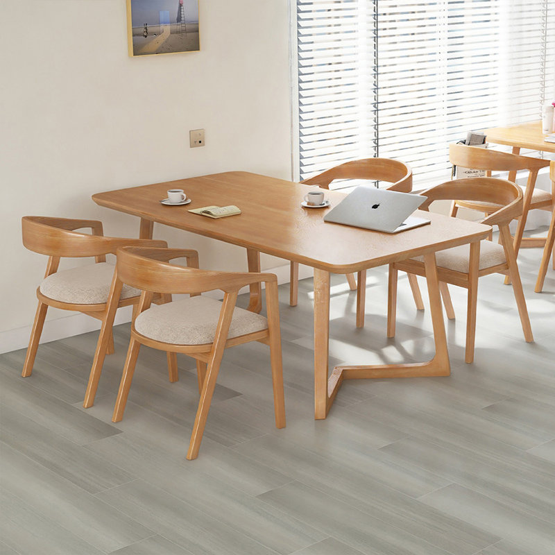 Table de salle à manger Burlywood, H 29,53 po x L 78,74 po x l 31,5 po