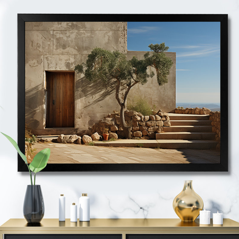Monuments, minimalisme, photographie de paysage sur toile, H 12 po x l 20 po x P 1 po, Cadre simple noir