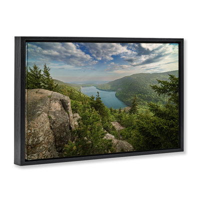 «Lake View Over Mountains», toile flottante encadrée par Rick Berk