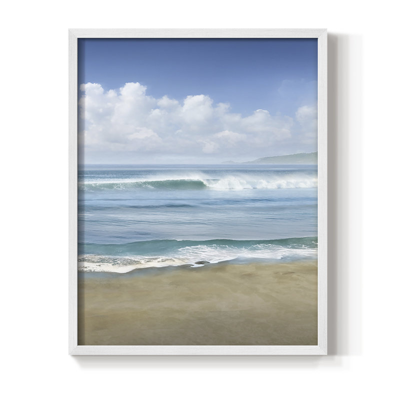 Timeless Waves, reproduction encadrée - bois massif, H 20 po x l 16 po, Blanc