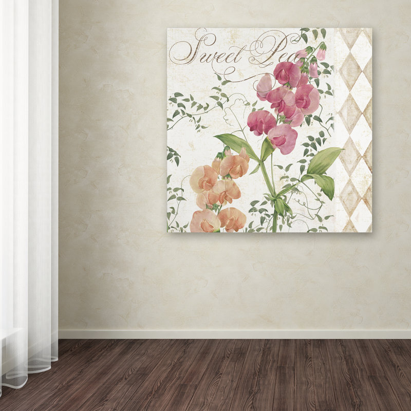 Jadaya «Sweet Pea» par Color Bakery, impression sur toile tendue, H 35 po x l 35 po x P 2 po