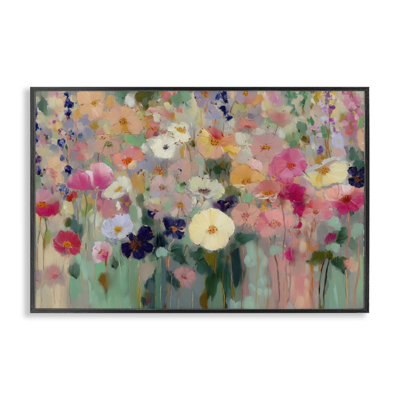 «Teachers Poppies», giclée encadrée par Annabelle Hall, Giclée encadrée noir minuit, H 16 po x l 24 po