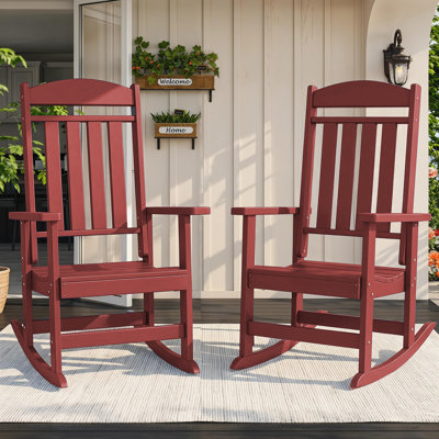 Oxing HDPE Outdoor Rocking Chair