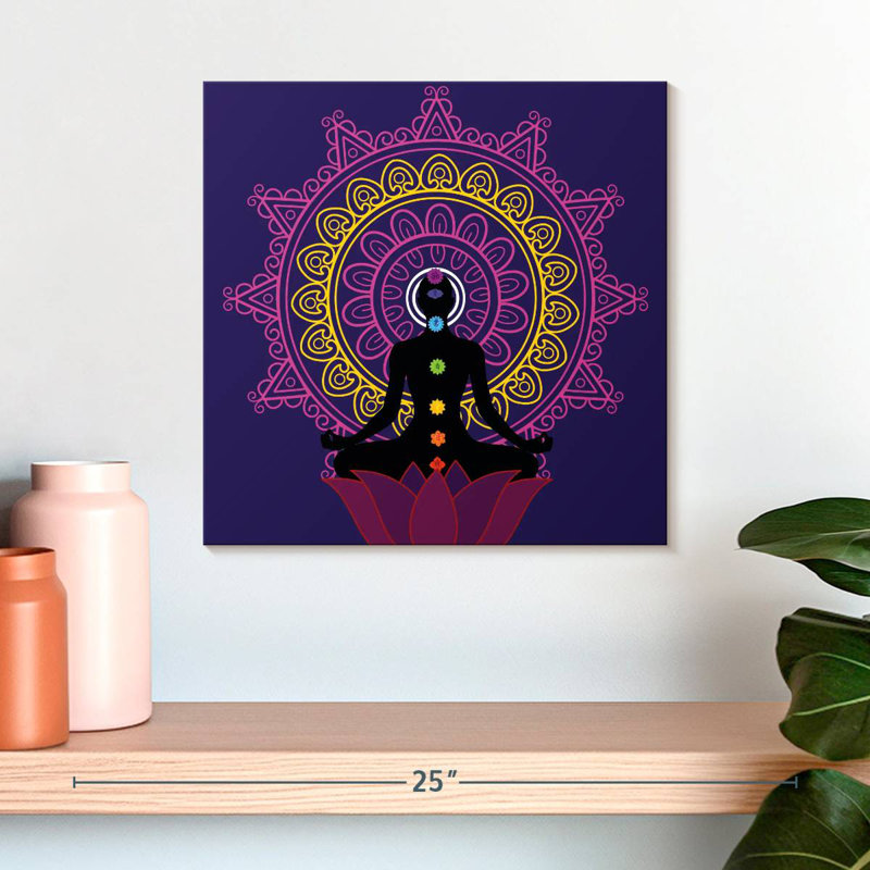 Kerrick Seven Chakra Meditation, H 16 po x l 16 po