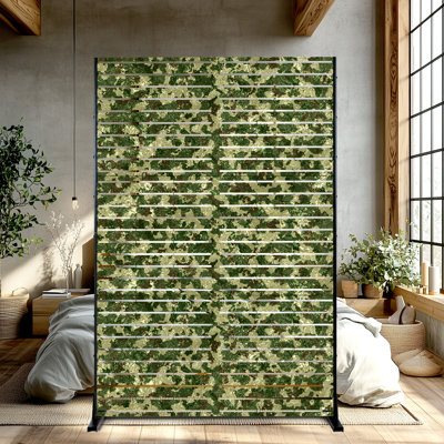 Metal Privacy Screen - Freestanding Outdoor Privacy Screen for Patio Balcony