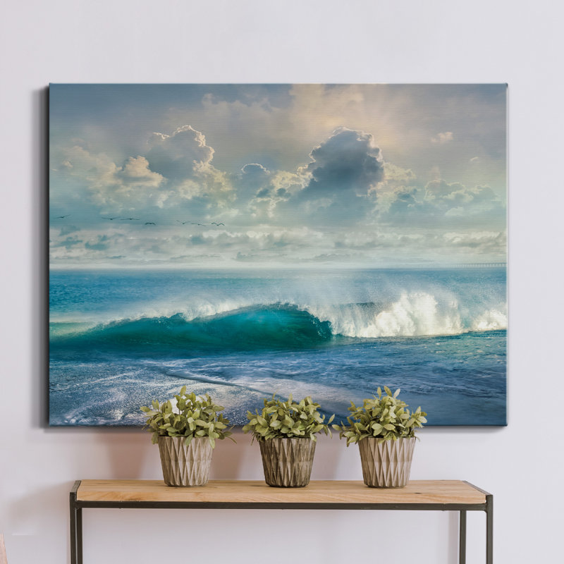 " Watching The Waves ", 32" H x 24" W x 1" D