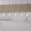 Luminaire suspendu linéaire à 5 lumières pour îlot de cuisine Andromedae-1667501375