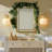 1-Light Armed Brass Glass Wall Sconce-1873755408