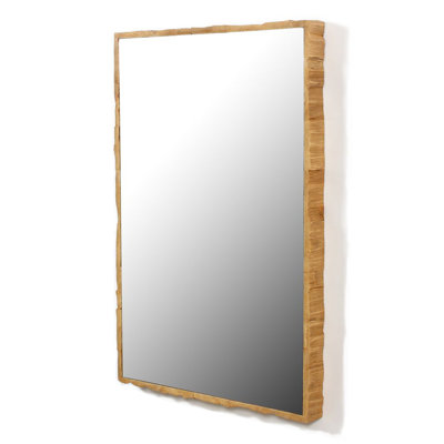 Hospers Wood Flat Wall Mirror