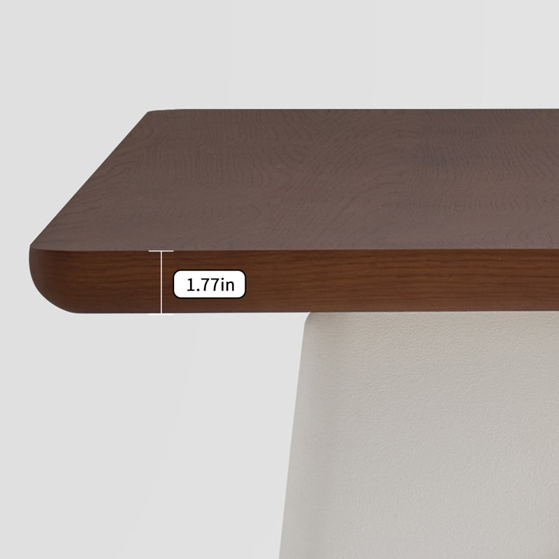 Bureau rectangulaire multifonctionnel de forme unique, H 29,52 po x l 51,18 po x P 27,55 po