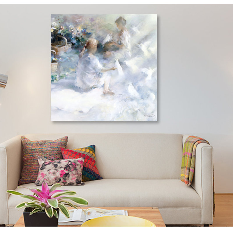« soeurs », impression sur toile, H 37 po x l 37 po x P 1,5 po