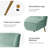 Euclid 47" Velvet 2-Seat Armless Loveseat-905681834