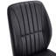 Un ensemble de 4 chaises, un ensemble de chaises noires, des sièges à dossier haut en polyuréthane et des pieds robustes-1505781031