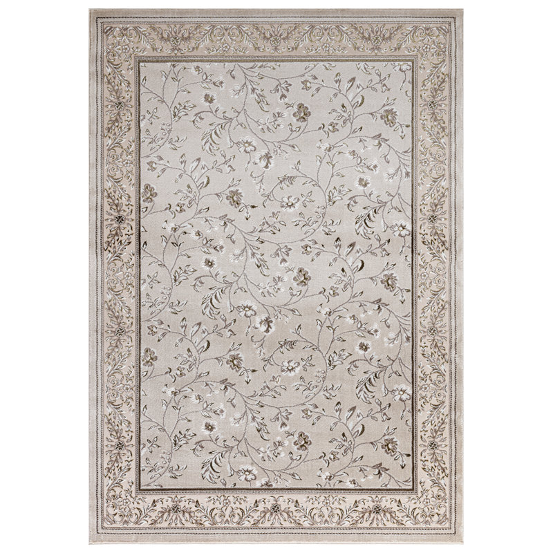 Marco Ochre Traditional Floral Area Rug – Luxury Living Room, Bedroom & Hallway Carpet – Classic Oriental Pattern Floor Mat