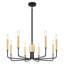 Roxsanne 8 Light Dimmable Classic / Traditional Chandelier Rustic Linear Candle-Style Kitchen Island Light Fixture-208132946-235198252