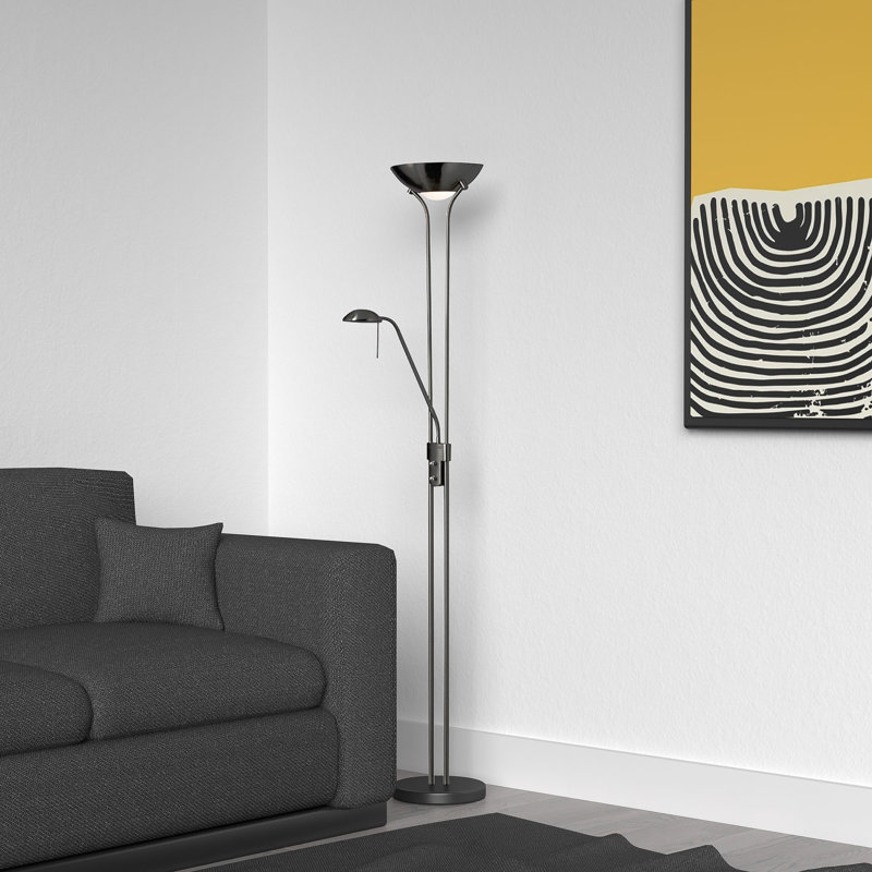 Mother & Son Floor Lamp, Matte Black