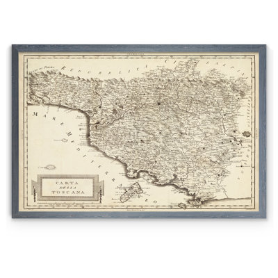 « antique map of tuscany » par paul cezanne-reproduction d’art sur image