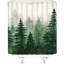 Rideau de douche Misty Forest-1649288387